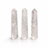 Pointe d'obélisque à six faces en pierre précieuse, environ 11 cm - Quartz clair