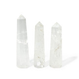 Pointe d'obélisque à six faces en pierre précieuse, environ 11 cm - Quartz clair