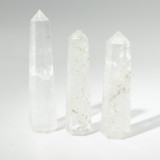 Pointe d'obélisque à six faces en pierre précieuse, environ 11 cm - Quartz clair