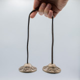 Tingsha tibétain en laiton de qualité supérieure - Symboles porte-bonheur - environ 6 cm (155 g)