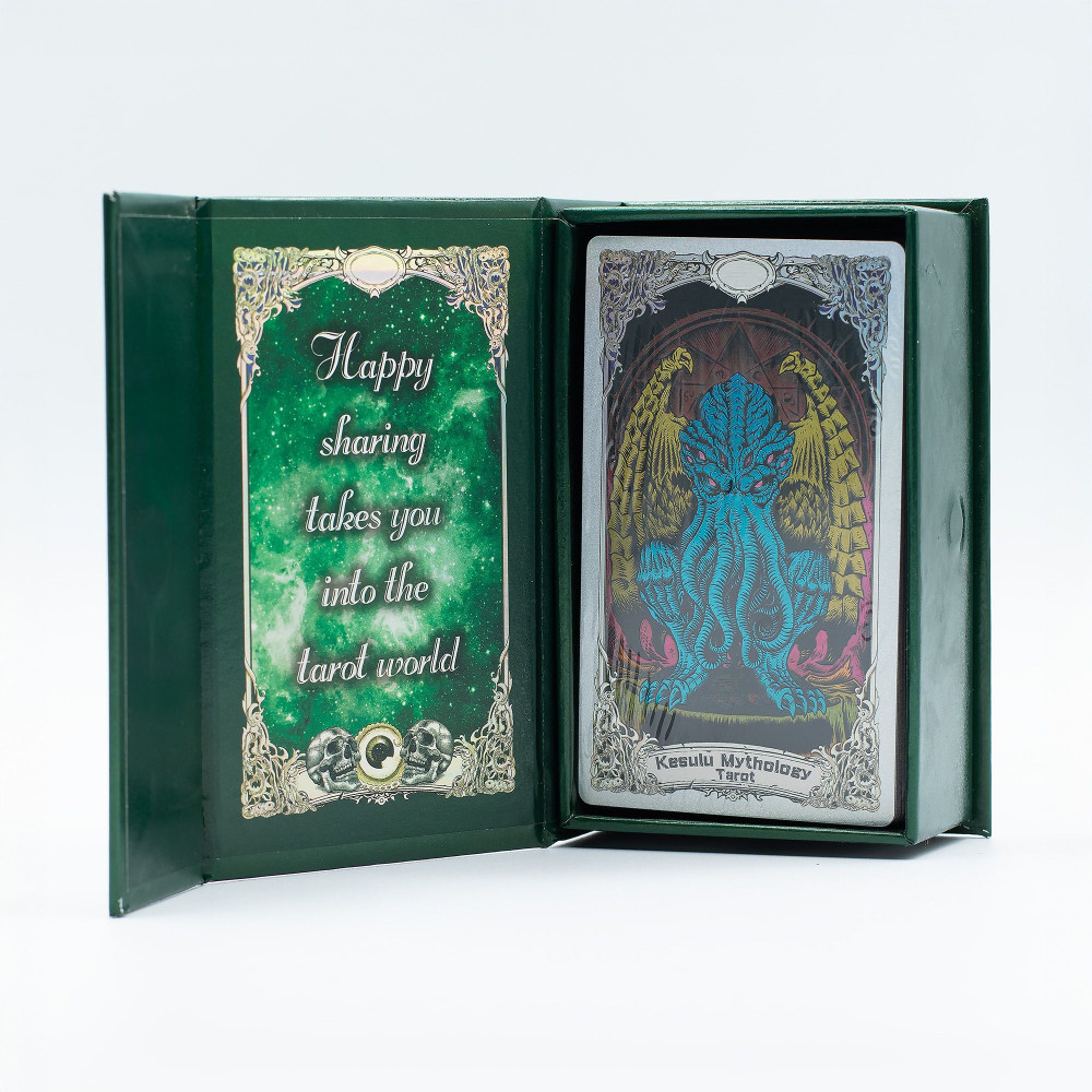 Jeu de cartes de tarot métallisées - Mythologie de Kesulu - avec livret