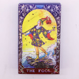 Jeu de cartes de tarot à feuille bleue - Mandala - avec livret
