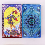 Jeu de cartes de tarot à feuille bleue - Mandala - avec livret