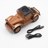 Haut-parleur et support de téléphone pour voiture vintage classique - Bluetooth - 5 watts