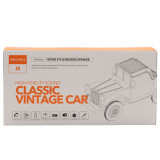 Haut-parleur et support de téléphone pour voiture vintage classique - Bluetooth - 5 watts