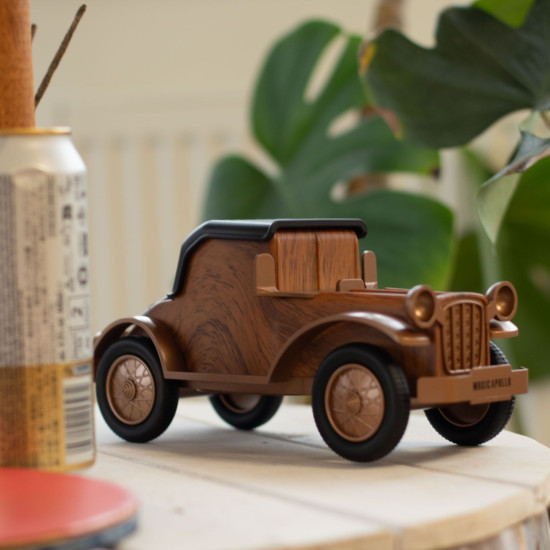 Haut-parleur et support de téléphone pour voiture vintage classique - Bluetooth - 5 watts