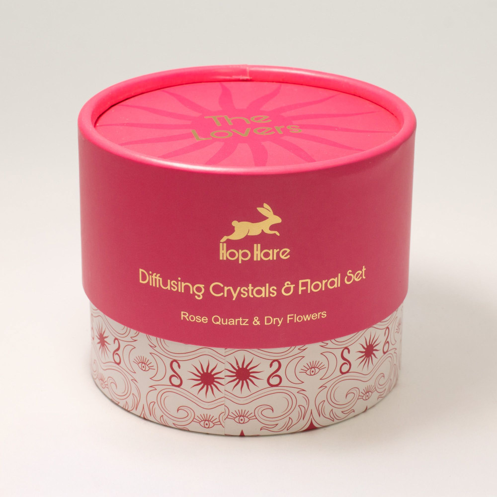 Coffret diffuseur Hop Hare Cristaux et Fleurs - Les Amoureux