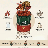 Coffret diffuseur Hop Hare Cristaux et Fleurs - Le Soleil