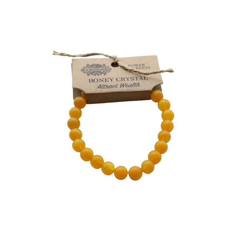 Bracelet de puissance - Cristal de miel