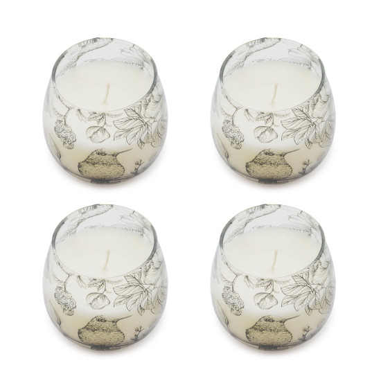 Bougies en petit pot de verre - Tirées à la flamme