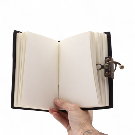 Carnet en cuir imprimé - Ne renoncez jamais à vos rêves - 17,8 × 12,7 cm