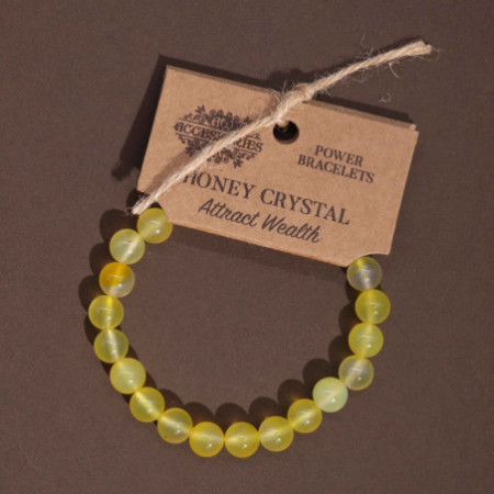 Bracelet de puissance - Cristal de miel