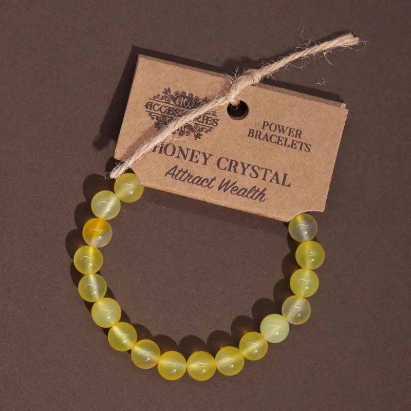 Bracelet de puissance - Cristal de miel