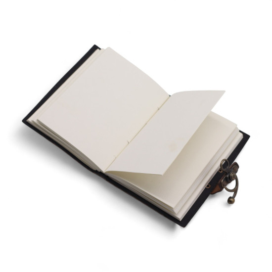 Carnet en cuir imprimé - Ne renoncez jamais à vos rêves - 17,8 × 12,7 cm