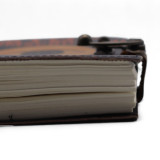 Carnet en cuir imprimé - Stop au défilement angoissant - 17,8 x 12,7 cm