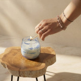 Bougies en petit pot de verre - Brise marine