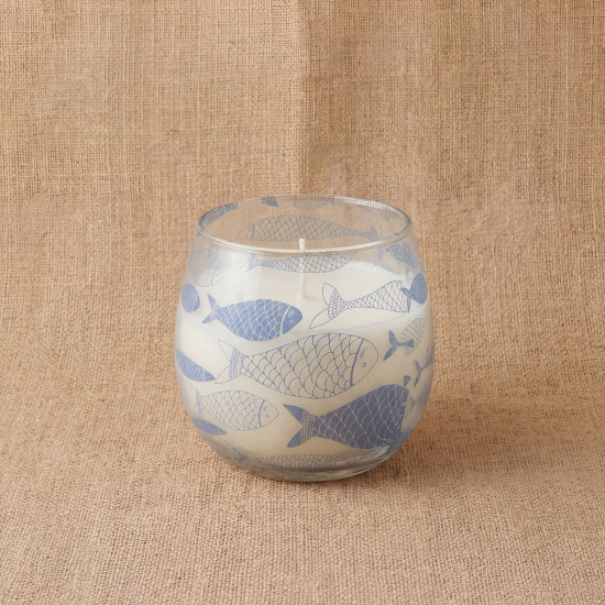 Bougies en petit pot de verre - Brise marine