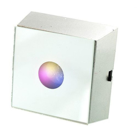 Boîte lumineuse LED carrée pour cristaux