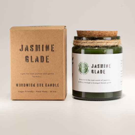 Bougie de soja Greenman Woodwick - Jasmin Glade