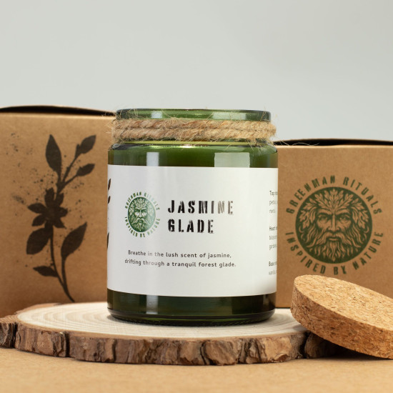 Bougie de soja Greenman Woodwick - Jasmin Glade