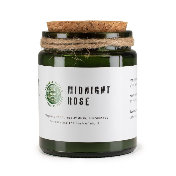 Bougie parfumée Greenman Woodwick - Rose Minuit