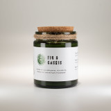 Bougie de soja Greenman Woodwick - Figue écrasée et cassis