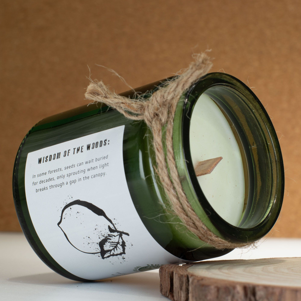 Bougie de soja Greenman Woodwick - Résine de forêt