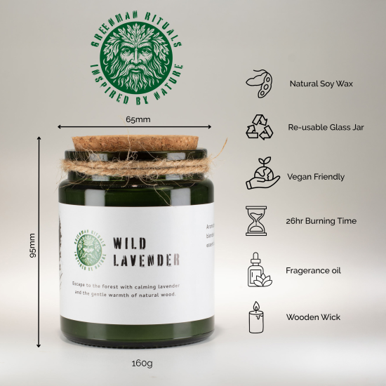 Bougie de soja Greenman Woodwick - Mousse et Brume
