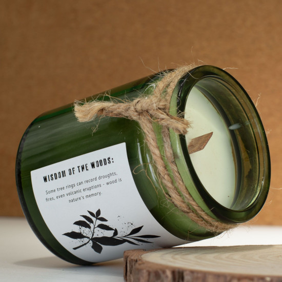 Bougie de soja Greenman Woodwick - Sauge et Menthe