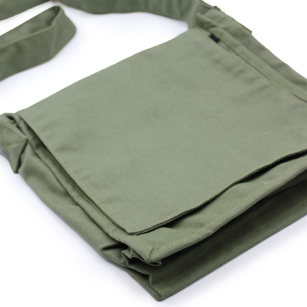 Sac messager en toile de coton - Graphite