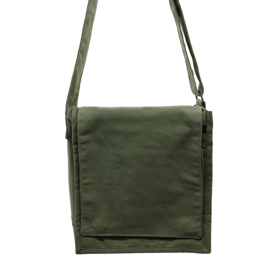 Sac messager en toile de coton - Vert