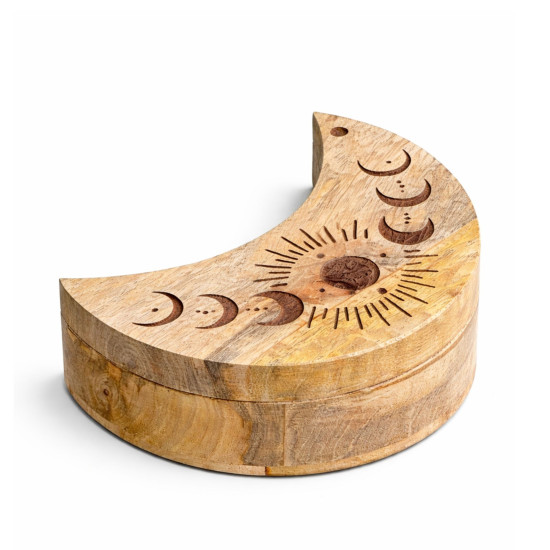 Boîte coulissante en forme de lune