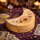 Boîte coulissante en forme de lune