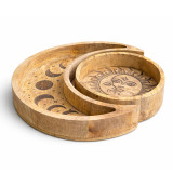 Plateau rond en forme de lune S/2