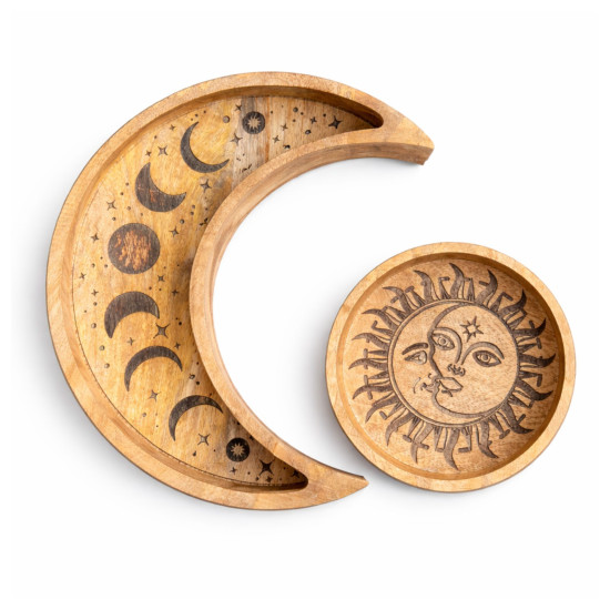 Plateau rond en forme de lune S/2