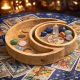 Plateau rond en forme de lune S/2