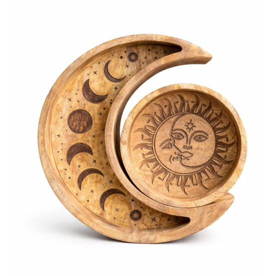 Plateau rond en forme de lune S/2