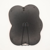 Miroir doux et ondulé - Galet carré - Rose blush (22,5 x 27 x 2,3 cm)