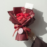 Grand bouquet de roses rouges - L'amour est éternel - Carte cadeau