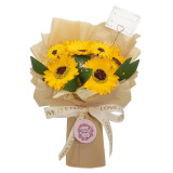 Grand bouquet de tournesols - L'amour est éternel - Carte cadeau
