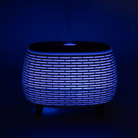 Diffuseur d'Arômes Rainuré avec LED Multicolore