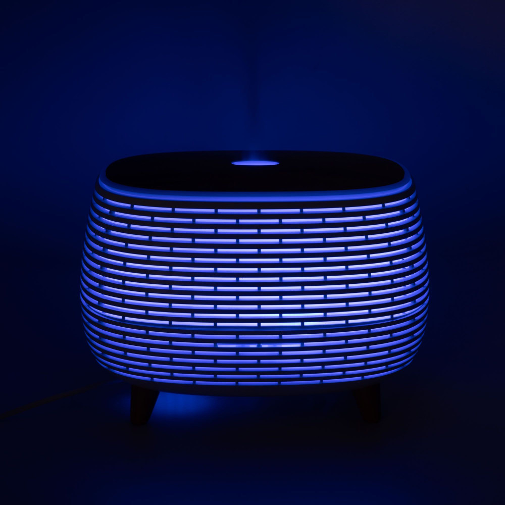 Diffuseur d'Arômes Rainuré avec LED Multicolore