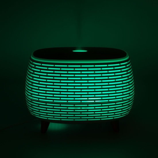 Diffuseur d'Arômes Rainuré avec LED Multicolore