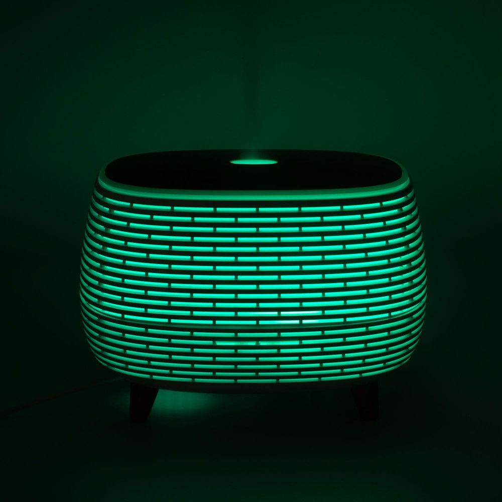 Diffuseur d'Arômes Rainuré avec LED Multicolore