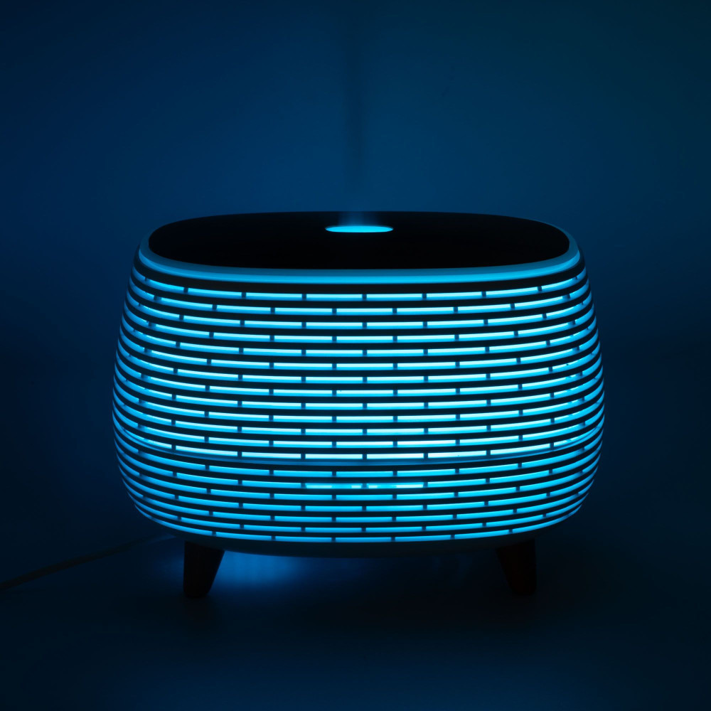 Diffuseur d'Arômes Rainuré avec LED Multicolore