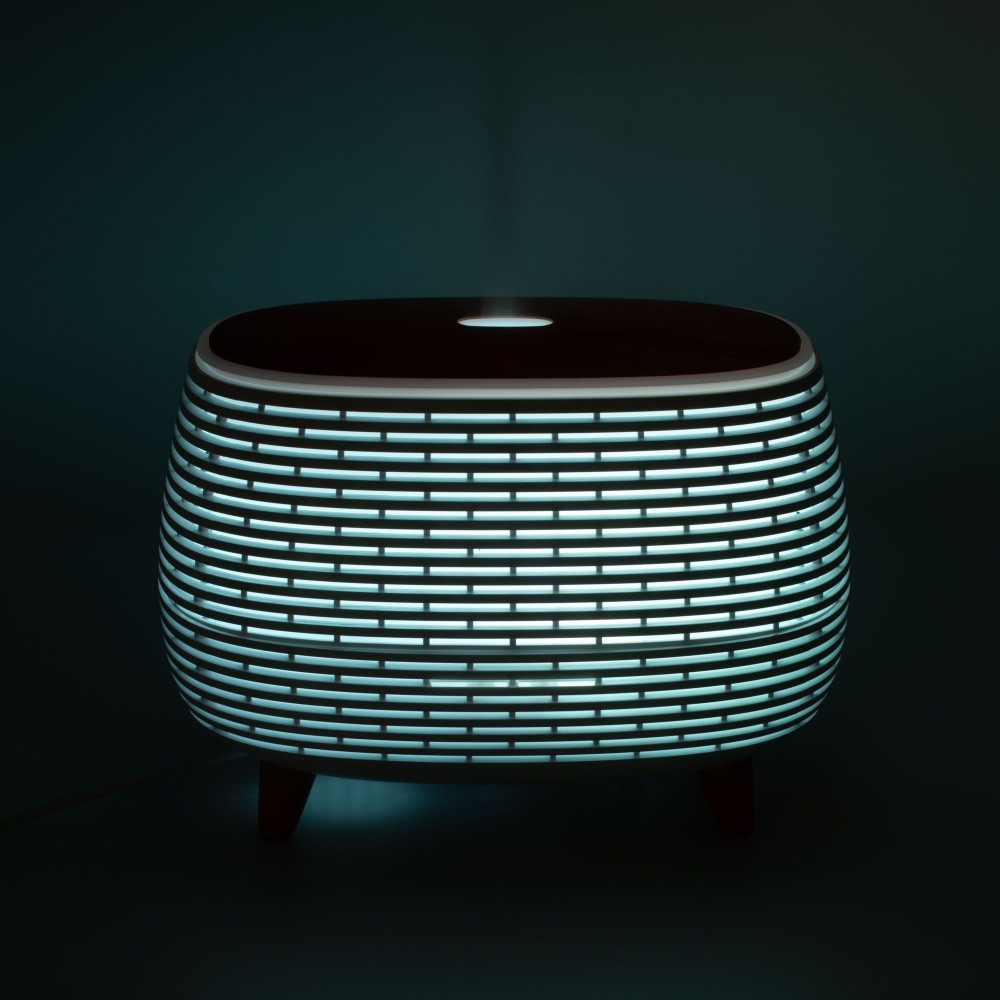 Diffuseur d'Arômes Rainuré avec LED Multicolore