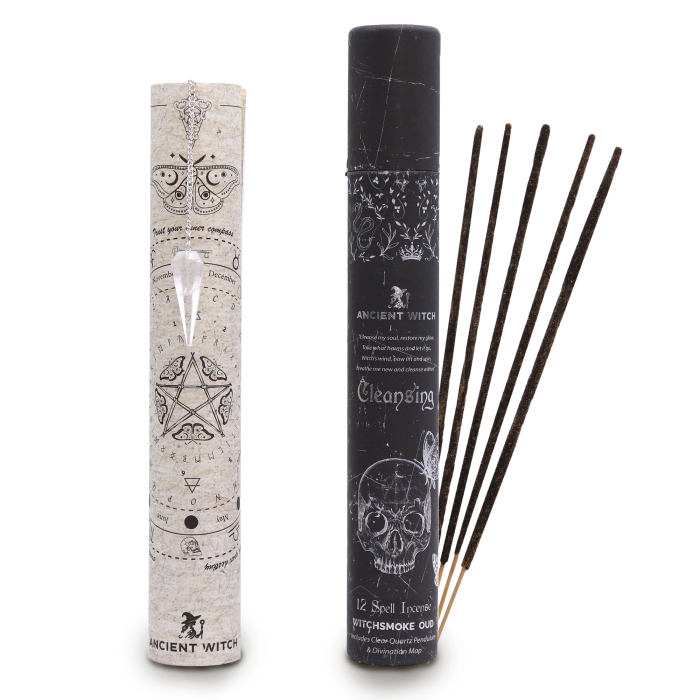 Encens Rituel Ancient Witch - Purification - Pendule en Cristal de Roche