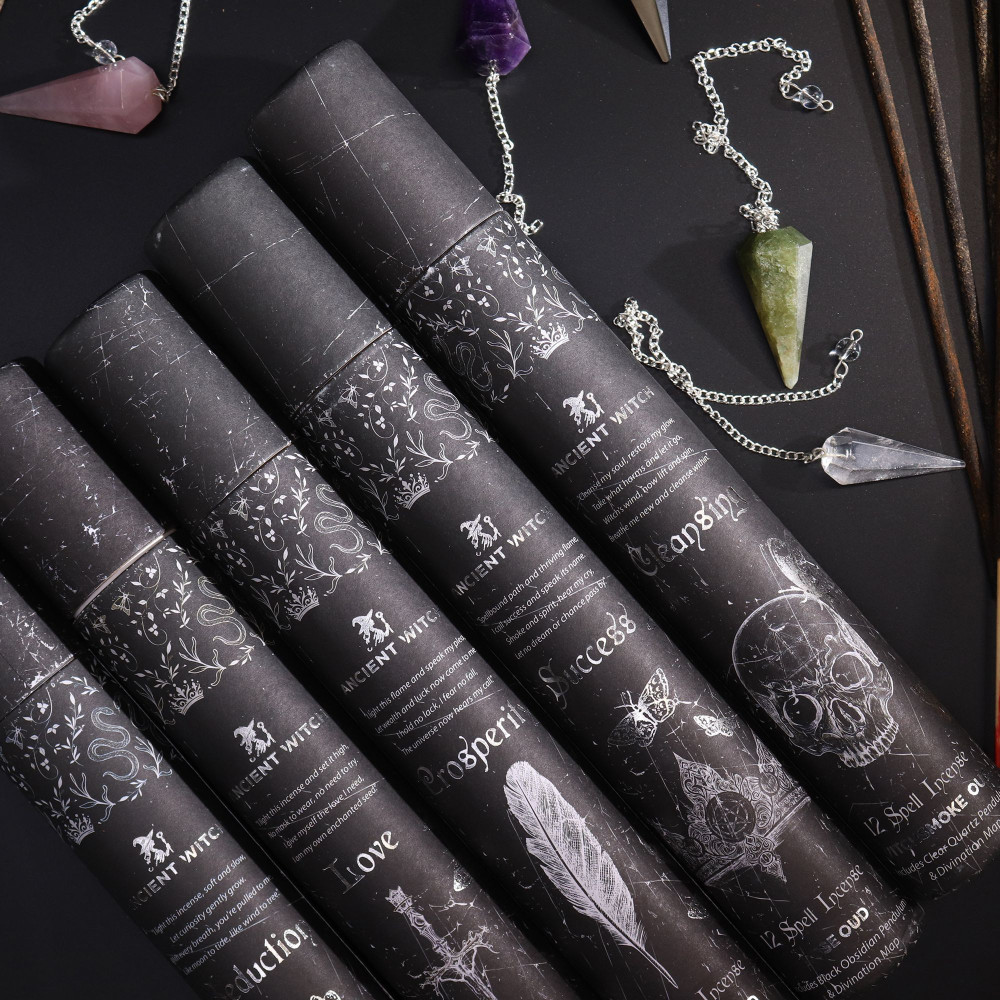 Encens Rituel Ancient Witch - Purification - Pendule en Cristal de Roche