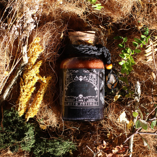 Potion de Bain Rituel Ancient Witch - Citrine et Amulette en Cristal - Succès