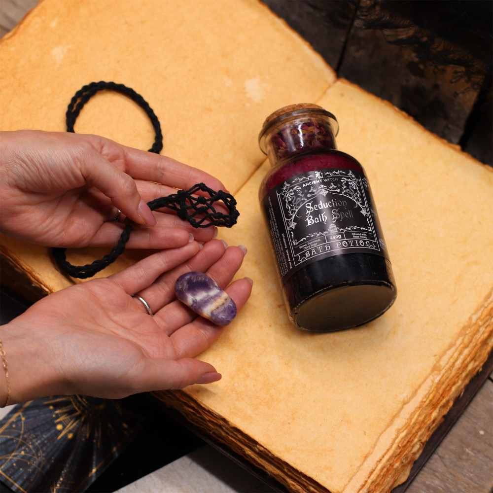 Potion de Bain Rituel Ancient Witch - Citrine et Amulette en Cristal - Succès